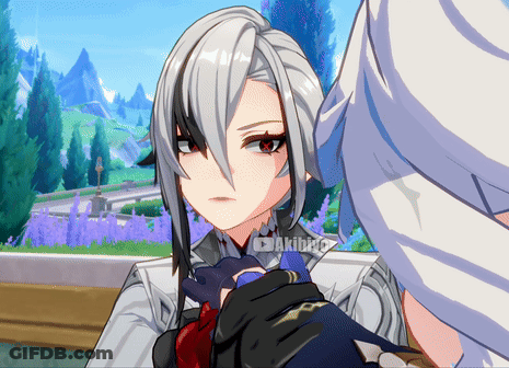 A Close Up Of A Video Game Character With A Watermark That Says Akiba GIF
