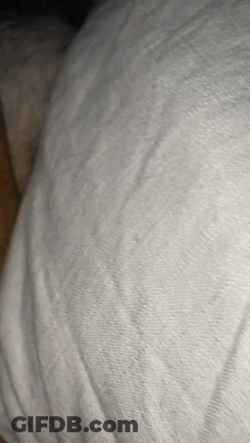 A Close Up Of A White Blanket With A Texture GIF
