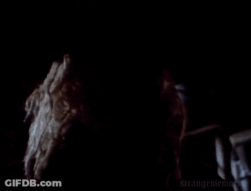 A Close Up Of A Witch 'S Face With Strangememories Written On The Bottom Right GIF