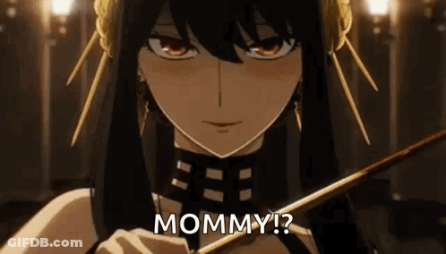 A Close Up Of A Woman Playing A Violin With The Words `` Mommy '' Written On The Bottom . GIF