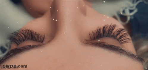 A Close Up Of A Woman 'S Eyelashes With The Words Imgflip.com Visible GIF