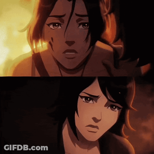 A Close Up Of A Woman 'S Face In A Dark Room GIF