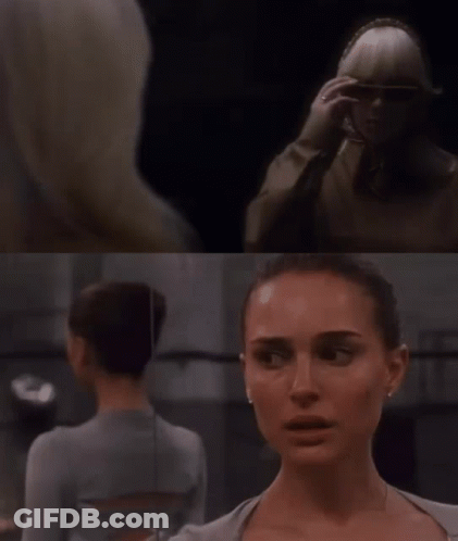 A Close Up Of A Woman 'S Face Next To Another Woman 'S Face GIF