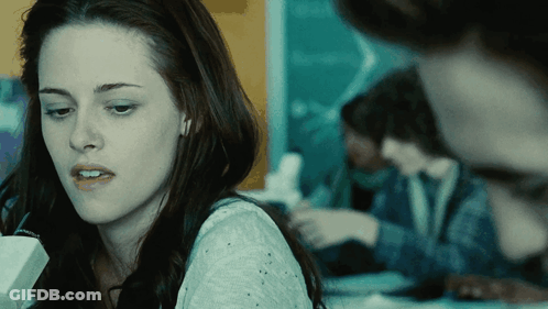 Woman Face With Blurred Background GIF