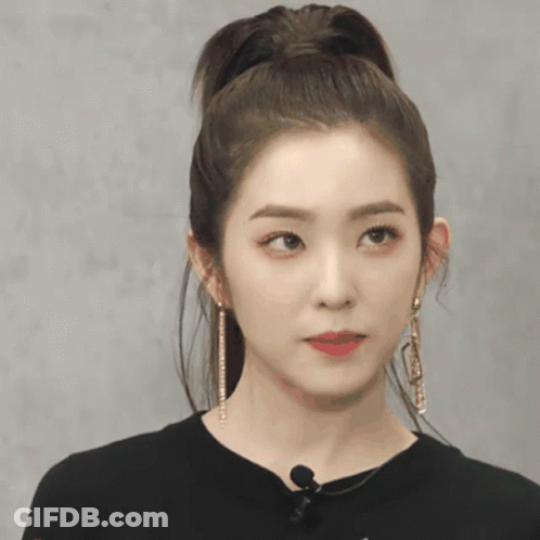 Close Up Of Woman's Face With Ponytail GIF