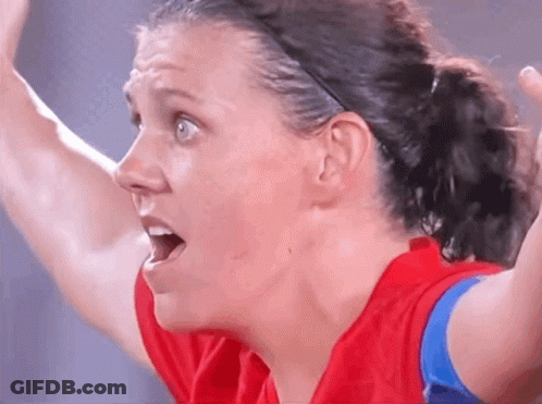 Close-Up Of Surprised Woman's Face GIF