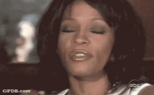 A Close Up Of A Woman 'S Face With Abc Written On The Bottom GIF