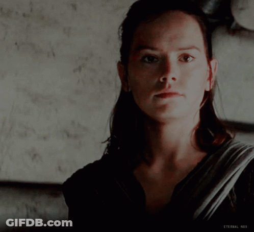 A Close Up Of A Woman 'S Face With Eternal Nox Below Her GIF