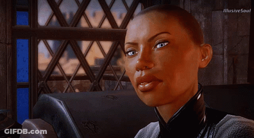 A Close Up Of A Woman 'S Face With Illusive Soul Written On The Bottom Left GIF