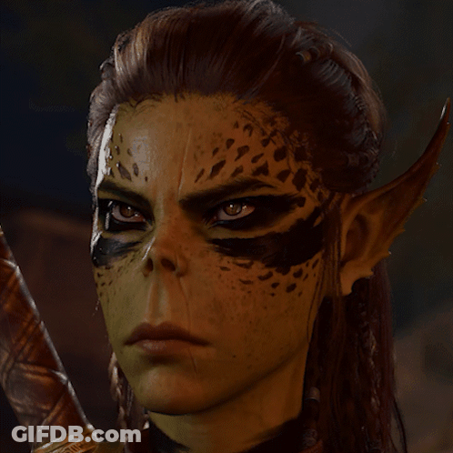 Woman's Face Close Up With Leopard Print GIF