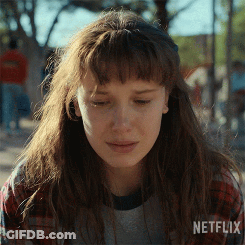 A Close Up Of A Woman 'S Face With Netflix Written On The Bottom GIF