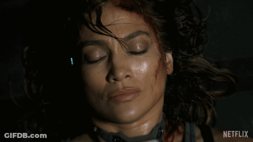 Close Up Of Woman's Face With Netflix Text GIF