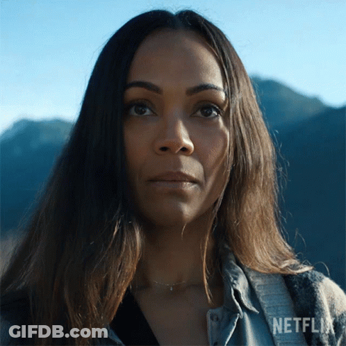 A Close Up Of A Woman 'S Face With Netflix Written On The Bottom Right GIF