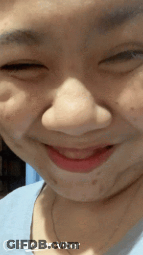 A Close Up Of A Woman 'S Face With Rakuten Viber Written On The Bottom Right GIF