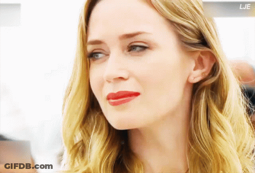 A Close Up Of A Woman 'S Face With The Letters Lje Visible GIF