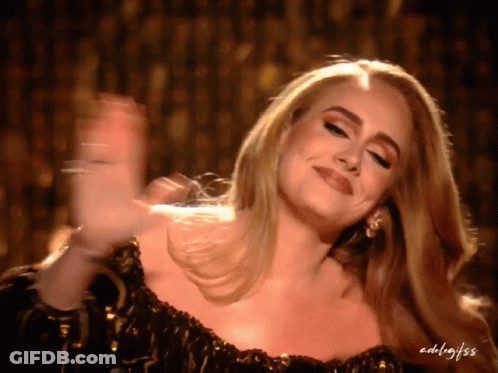 A Close Up Of A Woman 'S Face With The Name Adelajess On The Bottom Right GIF