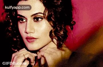 A Close Up Of A Woman 'S Face With The Website Kulfyapp.com Visible In The Corner GIF