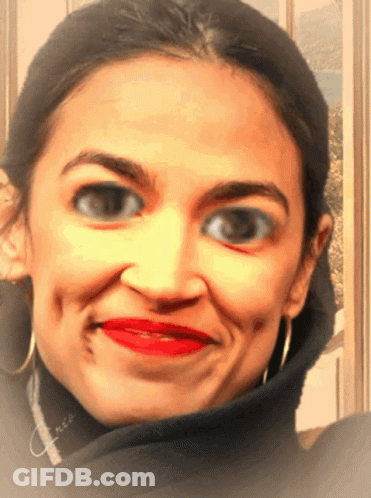 A Close Up Of A Woman 'S Face With The Word Garcia On The Bottom GIF