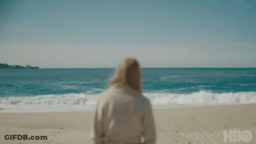 A Close Up Of A Woman 'S Face With The Word Hbo On The Bottom Right GIF