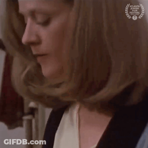 Close Up Of Woman's Face With Okay Text GIF