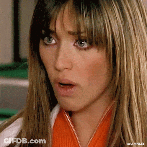 A Close Up Of A Woman 'S Face With The Words Anahifiles Visible GIF
