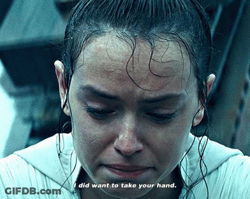 A Close Up Of A Woman 'S Face With The Words I Did Want To Take Your Hand GIF