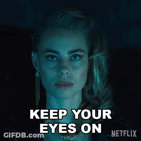 A Close Up Of A Woman 'S Face With The Words " The Road " Written Below Her GIF