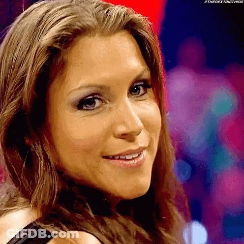A Close Up Of A Woman 'S Face With The Words " Thenextbigthing " On The Bottom Right GIF