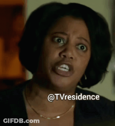 A Close Up Of A Woman 'S Face With The Words @Tvresidence Below It GIF