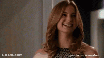 A Close Up Of A Woman 'S Face With The Words Youtube.com/revengefans In The Corner GIF