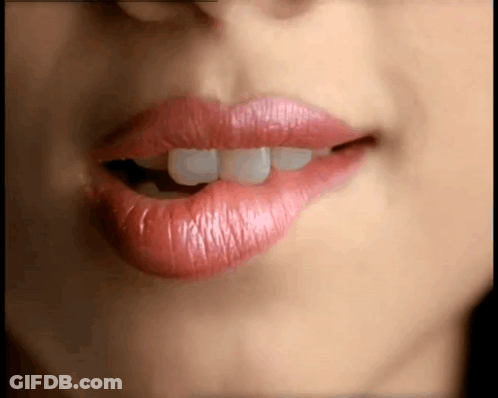 Woman Lips With Pink Lipstick GIF