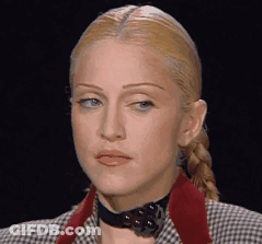 A Close Up Of A Woman Wearing A Plaid Jacket GIF