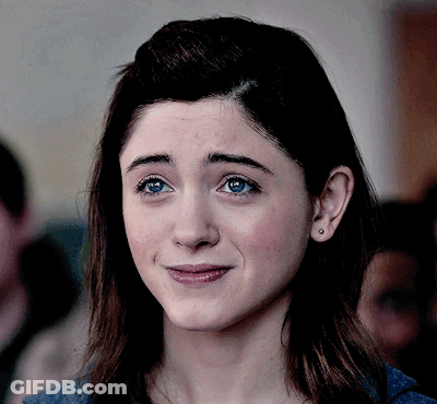 A Close Up Of A Woman With Blue Eyes GIF