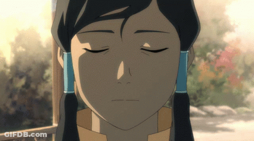 A Close Up Of A Woman With Her Eyes Closed GIF