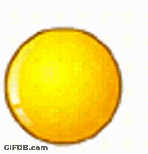 A Close Up Of A Yellow Smiley Face With A Red Balloon In Its Mouth . GIF