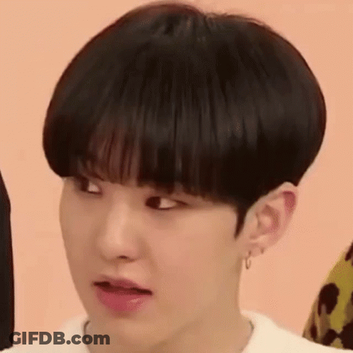 A Close Up Of A Young Man Making A Funny Face With His Mouth Open . GIF