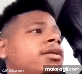 A Close Up Of A Young Man 'S Face Making A Funny Face On Make A GIF . GIF