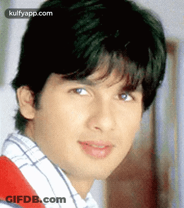 A Close Up Of A Young Man 'S Face With The Words Kulfyapp.com At The Top GIF