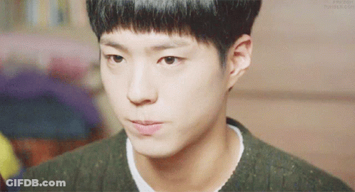 A Close Up Of A Young Man 'S Face With The Words Tumblr.com In The Upper Right Corner GIF