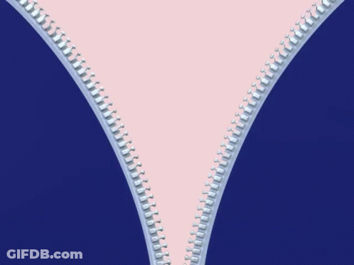 A Close Up Of A Zipper With A Pink And Blue Background GIF