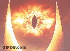 A Close Up Of An Eye With A Hole In The Middle GIF