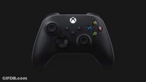 A Close Up Of An Xbox Controller With A White X On Top GIF