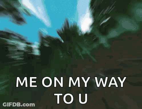 A Close Up Of Sonic The Hedgehog 'S Face With The Words Me On My Way To U GIF
