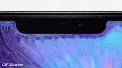 A Close Up Of The Front Of A Phone With A Purple Background GIF