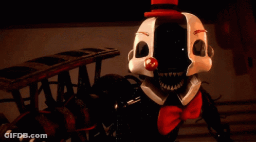 A Clown Wearing A Top Hat And A Bow Tie GIF
