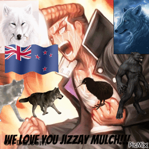 A Collage Of Animals With The Words We Love You Jizzay Mulch GIF