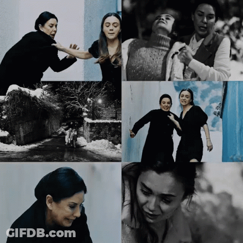 A Collage Of Black And White Images Of Women GIF
