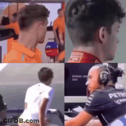 A Collage Of Four Images Of A Man 'S Head And A Woman 'S Butt . GIF