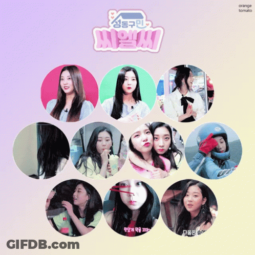 A Collage Of Images Of A Girl With The Words Orange Tomato On The Bottom GIF