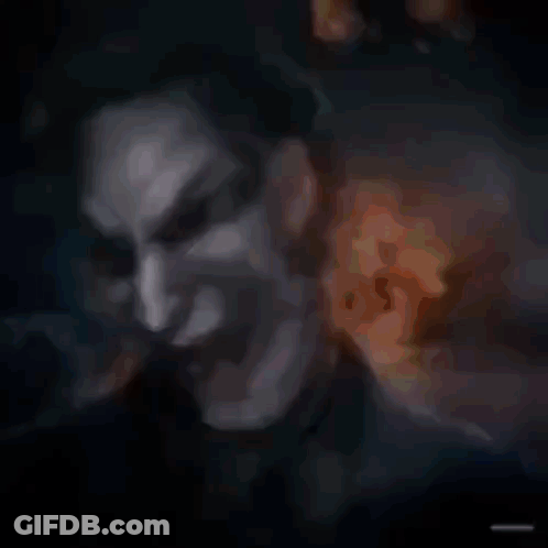 A Collage Of Images Of A Man With A Joker Face GIF